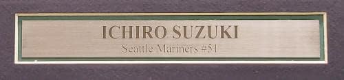 Seattle Mariners Ichiro Suzuki autografado emoldurado azul claro Majestic Spring Training Jersey Is Holo Stock 210145 -