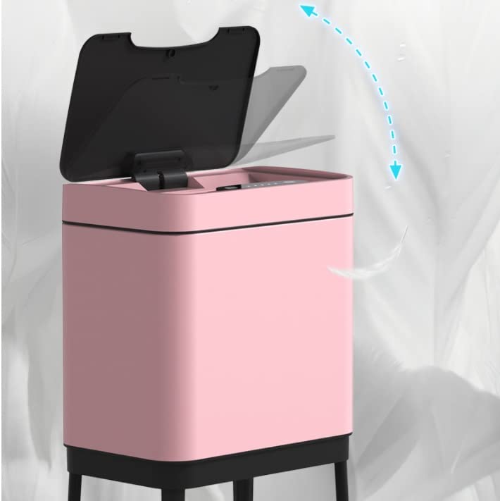 Sawqf grande lixo de cozinha inteligente pode banheiro automático sacos de lixo lixo de quarto pode aço inoxidável