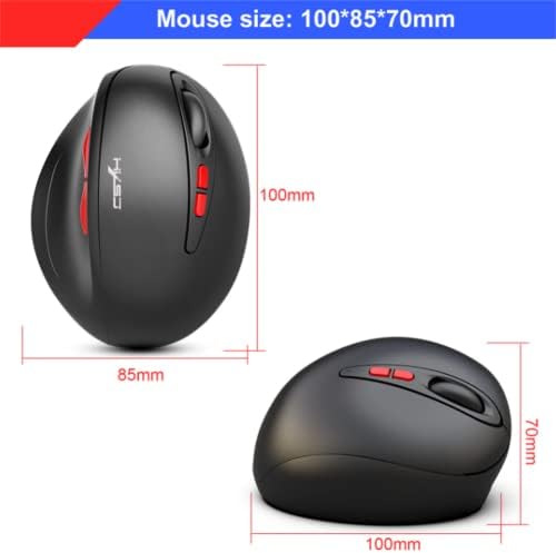 T31 2.4G Mouse sem fio 600mA Rouse vertical recarregável 7-Button Design ergonômico para jogos casuais de escritório,
