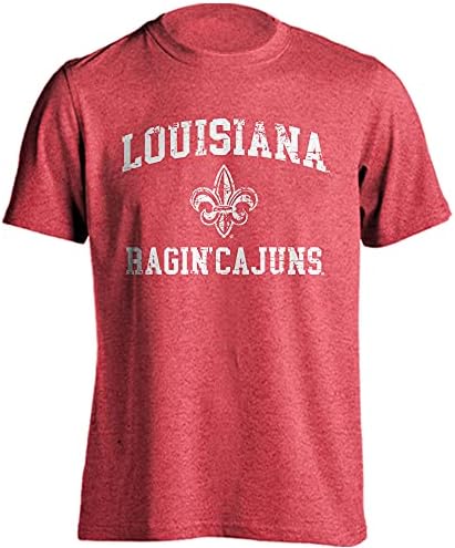 Esporte seu equipamento Louisiana Ragin 'Cajuns T-Shirt Retro angustiado