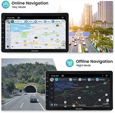 Dasaita com escoteira 11,6 ”Single Din Car Scel Touch Screen CarPlay Android Auto GPS Navigation 4G RAM 64G ROM 1920X1080 IPS