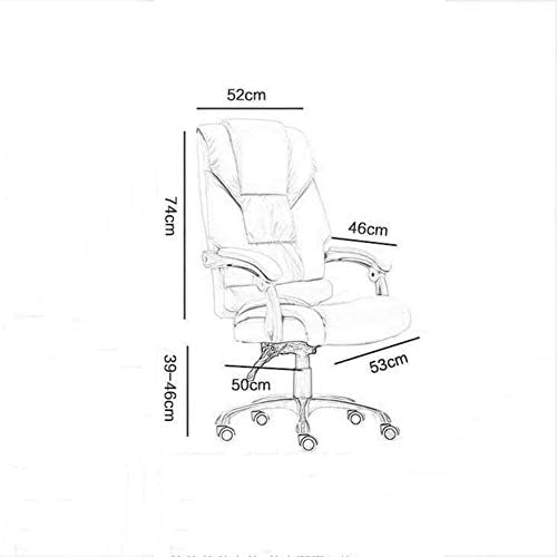 Presidente do escritório MCH Executive Recline Giration Chair pode deitar, Cadeira de escritório ergonômico Padrista PU PU PULATIME