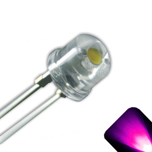 Chapéu de palha de 5 mm LED rosa angular - Ultra Bright