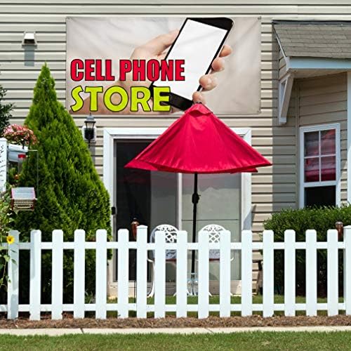 Banner de vinil Tamanhos múltiplos lojas de telefone celular Publicidade Impressão de varejo de varejo à prova de intempéries