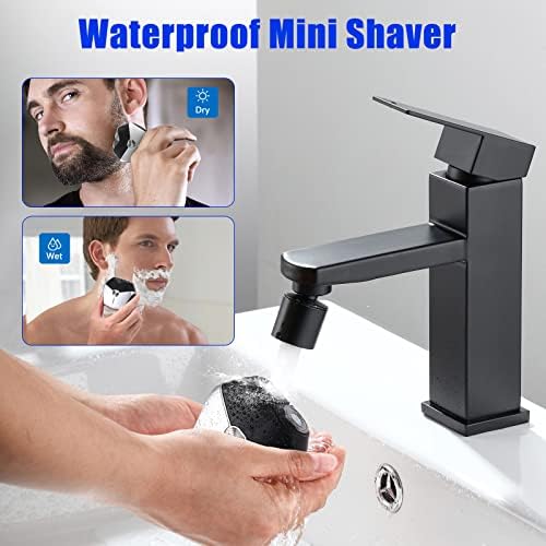 Mini Viagem elétrica Razor para homens: Portátil Mini Electric Shaver Shave à prova d'água Tamanho da bolsa de bolso Razor sem