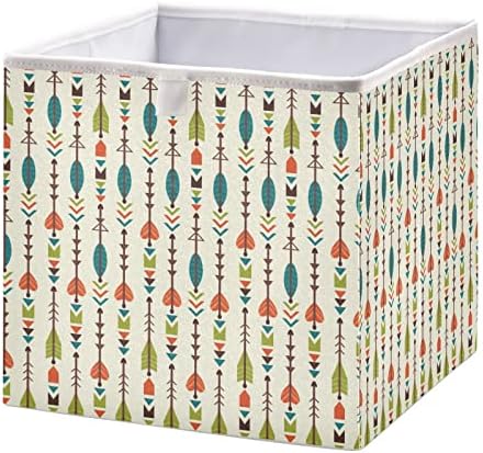 Ollabaky Armadas coloridas Bin Armazenamento de tecidos Cubo de armazenamento Cubo de armazenamento Cubo de cesta
