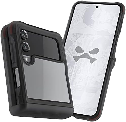 Caixa Ghostek Covert Z Flip 4 com proteção total da dobradiça e cantos de absorção de choques Rumper elevados Lentes de câmera