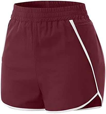 Shorts casuais para mulheres lounge de verão shorts de praia pura de coloração solta shorts altos shorts ioga shorts atléticos