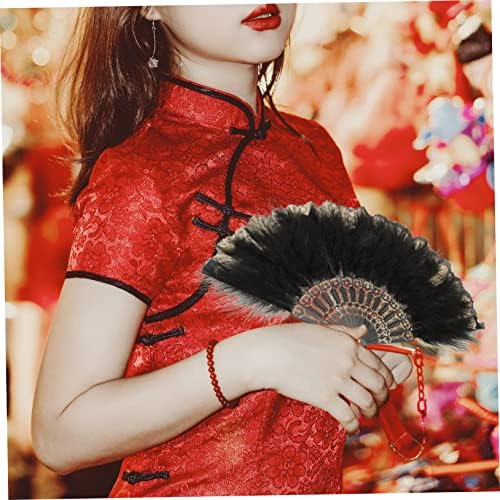 Yarnow Fan Decor Oriental Decoração de casamento Presentes de noiva Fã de meninas dobráveis ​​Gatsby Fan Fan Church Party Fãs de dança dobrável fã de estilo chinês para dançar as decorações de fãs China