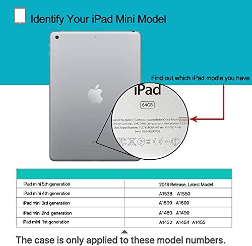 Caso Kamon para Apple iPad Mini 5, Mini 4, Mini 3º, Mini 2, Mini 1ª Geração - Pesquisa de Proteção Amigável à prova de choque leve Caso de pára -choques, meninas, meninos