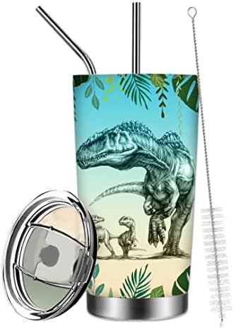 20 onças de dinossauros mamãe copo de café copo de aço inoxidável de aço duplo xícaras isoladas de parede dupla caneca de viagem do