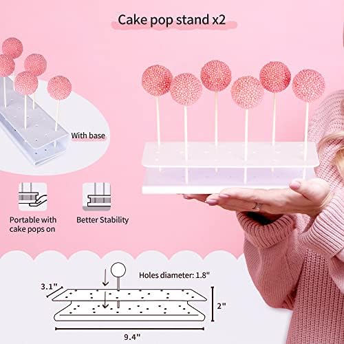 Pacote de 10 suporte para bolo NWK, suporte de cupcakes, com 2x grandes suportes de cupcakes de 2 camadas + 2x cupcakes grandes de