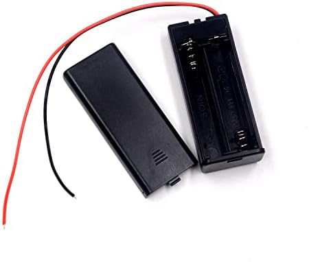 Lampvpath 2 AAA porta de bateria com interruptor, caixa de bateria AAA de 2 x 1,5V com cabos de fio e interruptor liga/desliga
