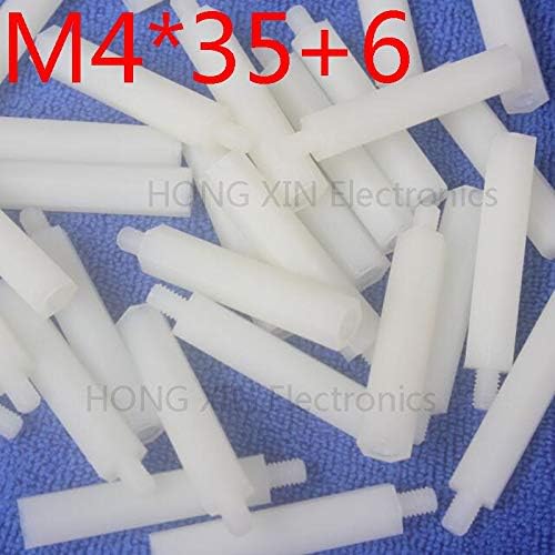 Parafuso m435+6 branco 1pcs nylon staneff spacer padrão m4 plástico masculino-feminino 35mm Kit de reparo de kits de reparo