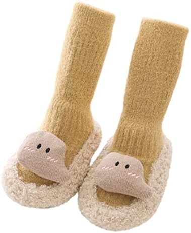 O outono e o inverno crianças crianças meninos e meninas meias sapatos não deslizam macio macio quente e confortável para crianças chinelas menino