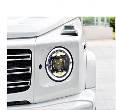 N&F 2pcs Todos os faróis de LED se ajustam para 2007-2017 Mercedes Benz G-Class W463 G350 G500 G55 G63 FARÇOS LED