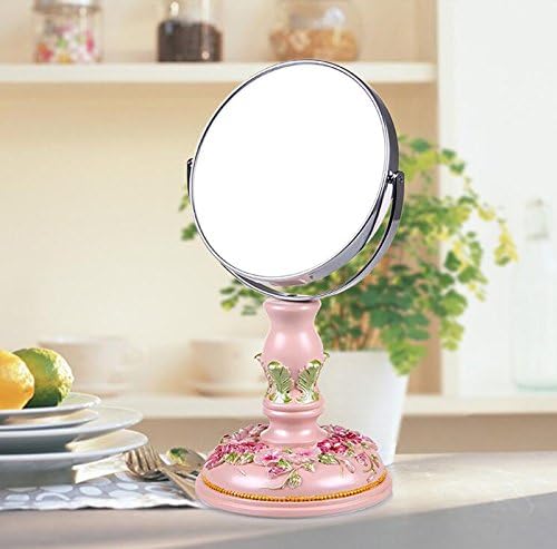 Espelho cosmético da mesa lateral da resina Neochy, espelho cosmético de mesa, espelho de molho, espelho de princesa,