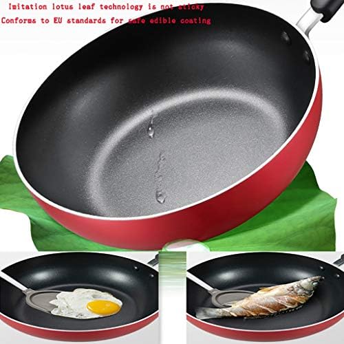 Fritar panela/sopa potro/wok/pan não-bastão panela de indução de 30 cm com tampa/fogão a gás Geral