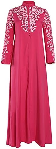 Vestido Fragarn Plus Size for Women Sexy, Mulheres Vestido Muçulmano Kaftan Arab Jilbab Renda Costura Maxi Dress