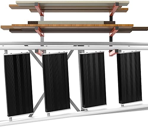 Ultrahaus Metal Lumber Rack e Rack de armazenamento de madeira montada na parede com rack de madeira de madeira de