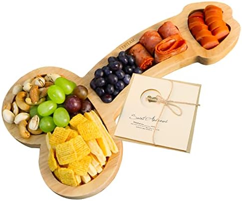 Placa Aperitif, placas de charcutaria exclusivas, tábua de queijo personalizada, bambu de queijo grande e engraçado