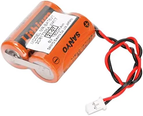 Huanghonghu 10 pacote de MR-BAT6V1 2CR17335A WK17 PLC Bateria com plugue branco 1800mAh 6V Uso para Mitsubishi M80