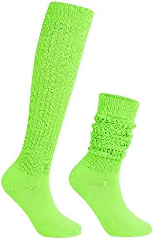 Meias Slouch Meias Star Century Aquecedores de perna feminina Super Soft Scrunch Knee Socks High Sofs Womens Cotton Boot Meias