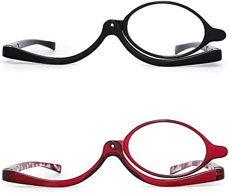 JM 2 pares de maquiagem de óculos de leitura +2.75