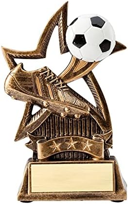 Troféu de futebol estrela de prêmios no mesmo dia - Personalizar/personalizar com gravação livre