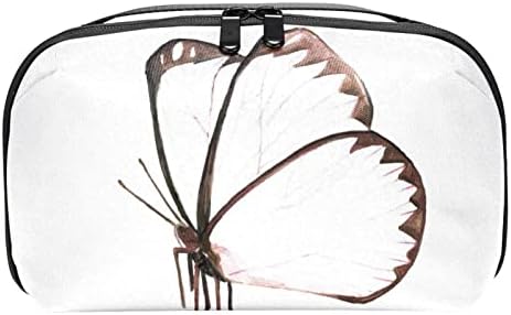 Borno-a-aquarela Butterfly-01 Makeup Bag Zipper Bolsa Travel Organizador cosmético para mulheres e meninas