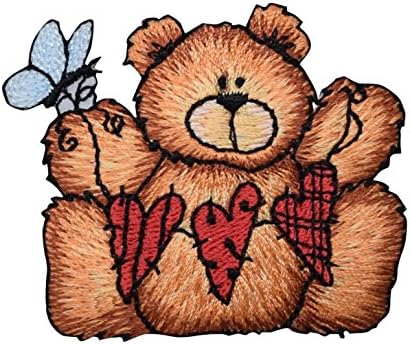 Teddy Bear - String of Hearts - Ferro bordado no patch