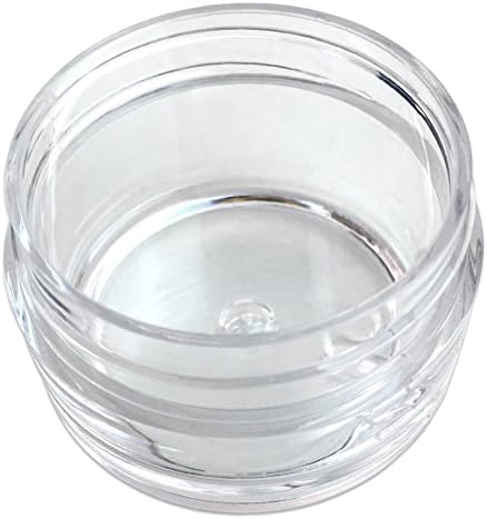 Beauticom 20 grama/20ml vazio claro pequeno recipiente redondo potes com tampas para maquiagem em pó, pigmentos de sombra,