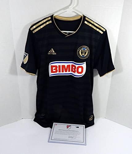 2018 Philadelphia Union Jay Simpson 27 Game usado Black Jersey M DP38508 - camisas de futebol autografadas