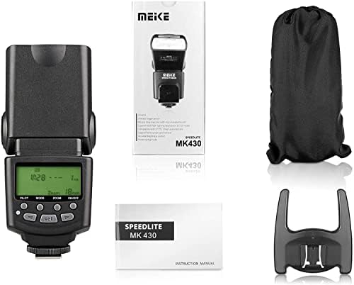 MEIK MK430 TTL Câmera profissional Flash Speedlite Compatível com câmeras de Canon EOS 5D III 6D 60D 450D 500D 550D 600D 650D 700D T6 T3i Adison tek