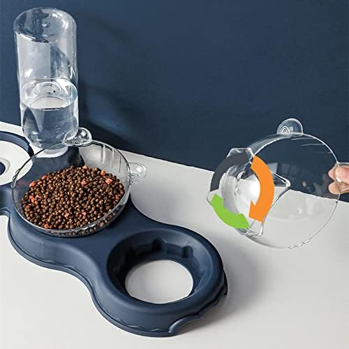 NA gato tigela dupla tigela automática Pet Bowl alimentador de água Dispensador de água Cat Bacia de alimentos tigela de cachorro