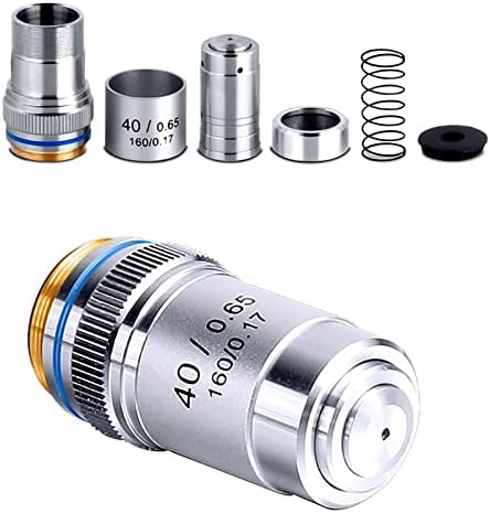 Kit de acessórios para microscópio para adultos 4x 10x 20x 40x 60x 100x Achromatic Lens Lens Microscopes Lens Labor