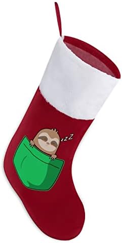 Bolso de bolso fofo de bolso de natal meias de meia com lareira pendurada para a decoração da casa da árvore de Natal