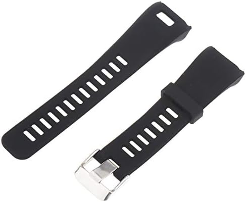 Assista Strap Black Silicone Bracelet Wrist Band compatível com Garmin VivoSmart HR Small Yard
