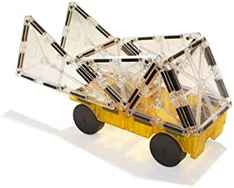 Conjunto de expansão de carros de magna-tiles, os azulejos originais de construção magnética para brincadeiras criativas de ponta aberta, brinquedos educacionais para crianças de 3 anos +