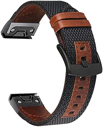 Tpuoti 22 20 26mm liberação rápida easyFit Smart para Garmin Fenix ​​6x 6 Pro 5 5x 5s mais 3 hr cinta de lona para