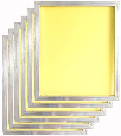 Telas de seda de seda de alumínio 20 x 24 polegadas quadro-230 malha amarela