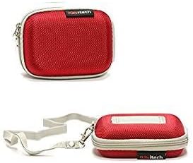 Navitech Red Red Hard Protective Watch/pulseira Case compatível com o Timex feminino T5K784 Ironman Essential