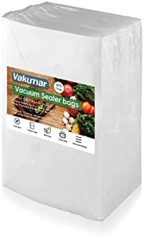 Vakumar Vacuum Sealer Bags 300 Pint 11 x 16 polegadas para alimentos, selar uma refeição, grau comercial, BPA grátis, grau comercial,