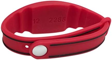 100 PROXIMADAS DE PROXIMIDADES DE PROXIMIDADE DE 26 BIT RED RED Autorizid Weigand Prox Wrist Band Compatável com ISOPROX 1386 1326