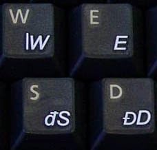 Romeno com letras brancas adesivos de teclado transparentes para computadores teclados para desktop laptops