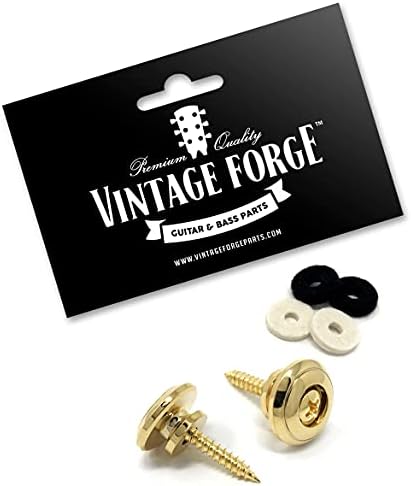 Botões de cinta de guitarra vintage Forge Gold Gold Oversize grande ajuste universal de 17 mm para guitarra acústica