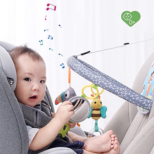 Usybaby Car Seat Toy for Babies de 0 a 6 meses, brinquedo infantil de assento para bebês de 6 a 12 meses com arco de atividade