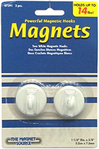 Ganchos magnéticos brancos 07291 - 14 lb. Pull