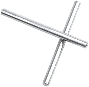 Mewutal 50pcs 3mm / 0,12 pinos de aço de aço inoxidável de aço inoxidável para prateleiras ou gabinete suporta comprimento 40mm / 1.57