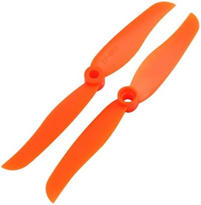 Aexit 2pcs Equipamento elétrico laranja Plástico RC Airplano Propulsor Rague 6045 + ANACTADOR DE EIXO